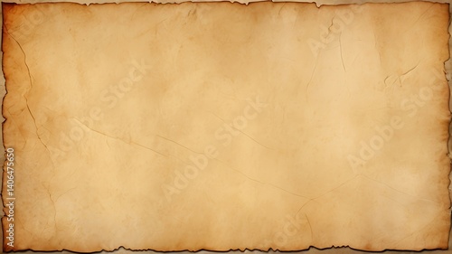 Aged parchment paper texture background with antique look, old paper texture