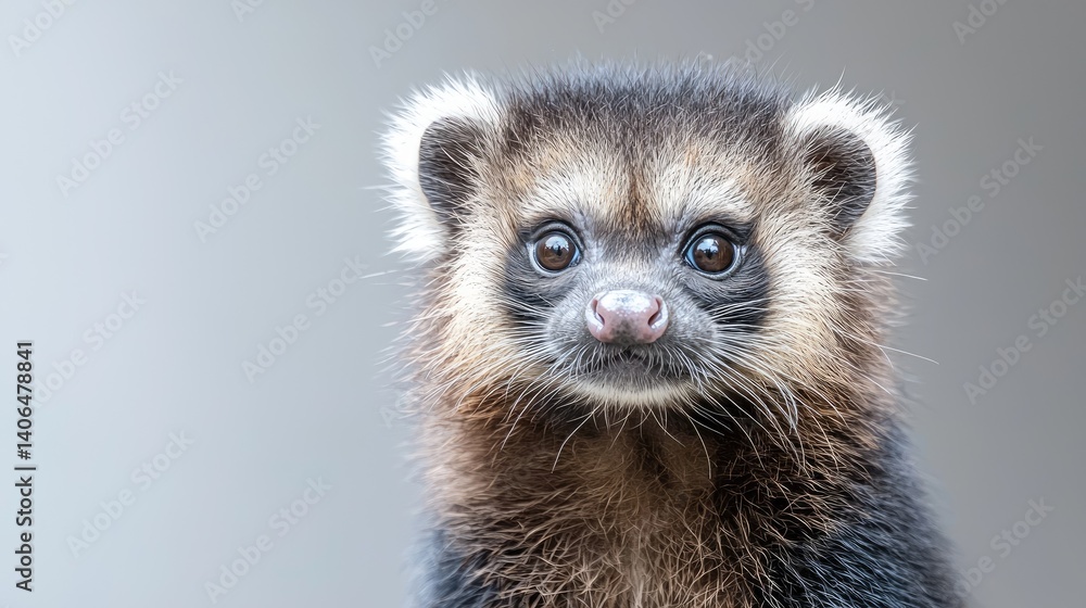 Adorable primate portrait closeup soft fur muted tones wildlife photography Adorable primate portrait closeup soft fur muted tones wildlife photography