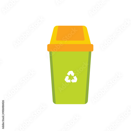 Cleaning Tools Element 1 Green Recycling Bin
