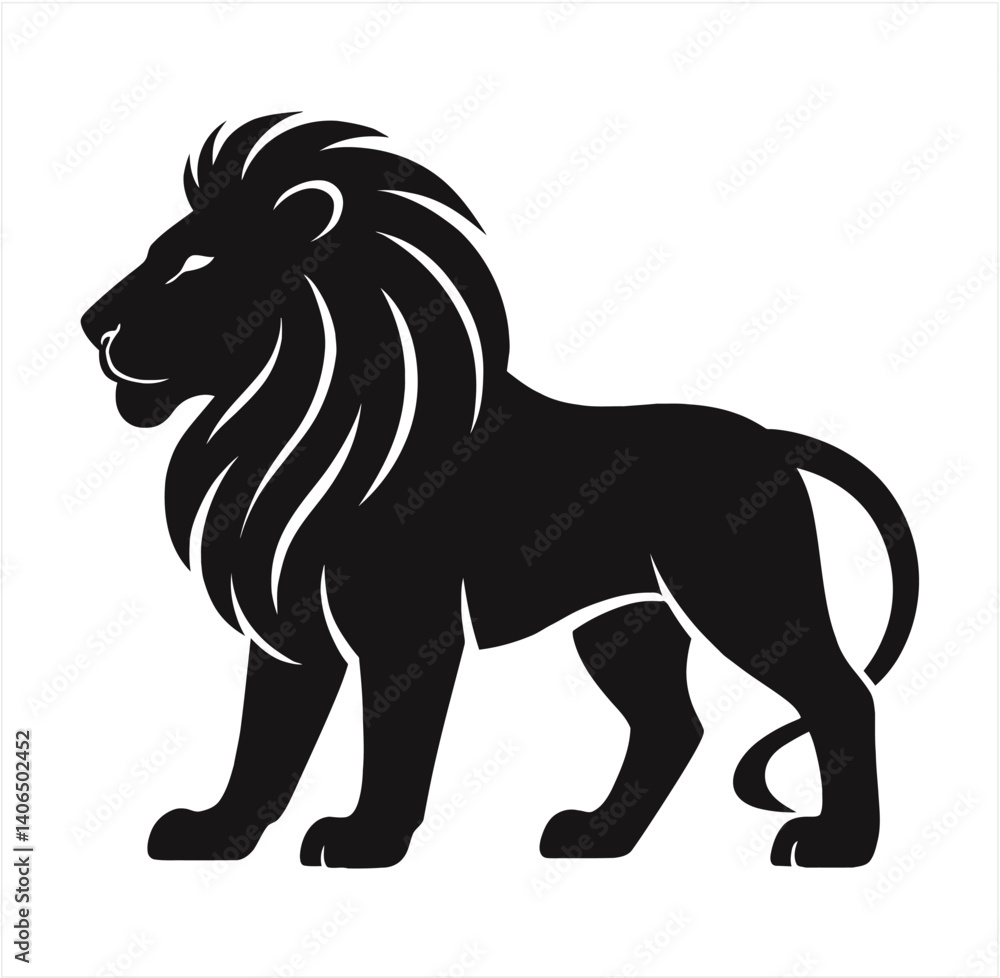Lion Silhouette Vector Illustration Lion Silhouette Vector Illustration