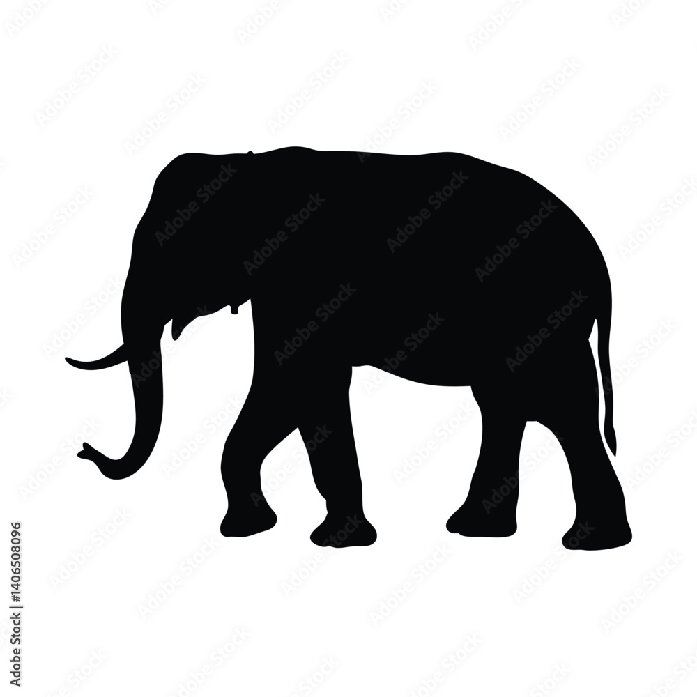 Elephant vector silhouette