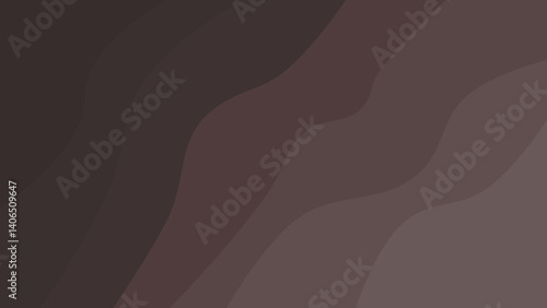 Abstract Wavy Brown Gradient Background. An abstract background with soft wavy layers in various shades of brown, creating a smooth and calming gradient effect. Ideal for elegant designs.