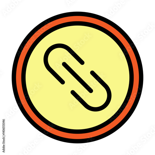 Link Vector Filled Icon Design
