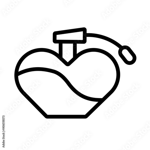 valentine perfume vector icon