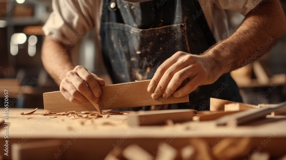 Carpenter assembling a wooden table in a workshop. Featuring carpentry and craftsmanship Carpenter assembling a wooden table in a workshop. Featuring carpentry and craftsmanship