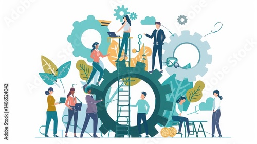 A group of HR professionals developing a leadership development program for employees