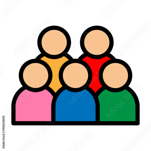 Community Vector Filled Icon Design