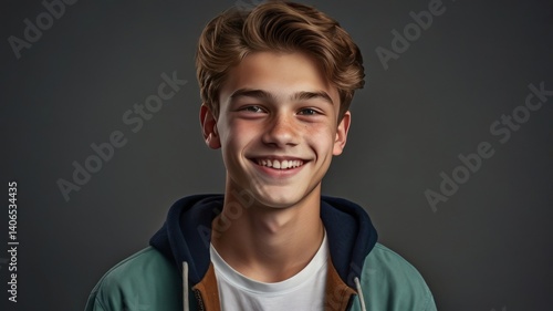portrait of a young man smiling