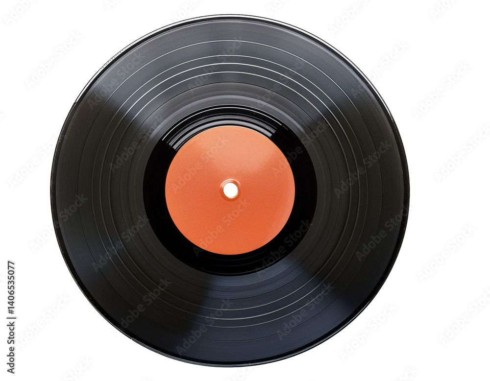 Analog record disc, transparent background Analog record disc, transparent background