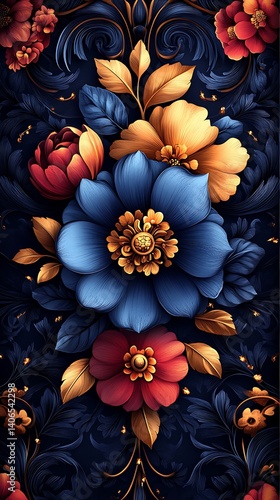 Elegant Floral Wallpaper A Breathtaking 4K Mobile Wallpaper Design