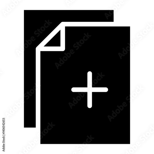 Create Document Glyph Icon