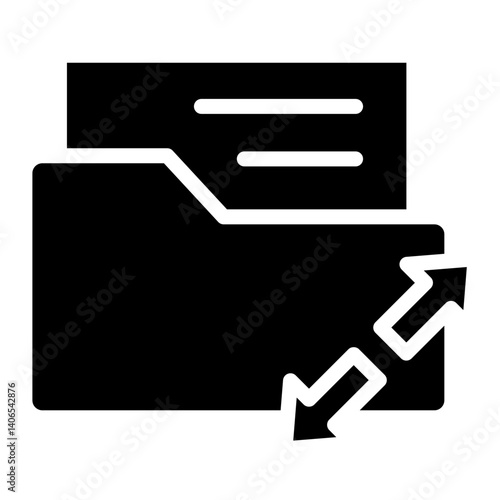 Extract Folder Glyph Icon