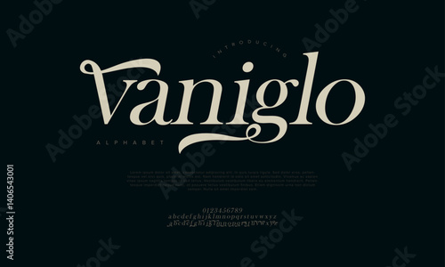 Elegant Flourish Serif Font Vector for Fashion and Luxury Brand Design