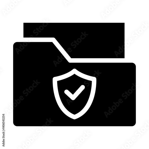 Protection Folder Glyph Icon