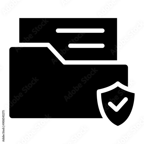 Protection Folder Glyph Icon