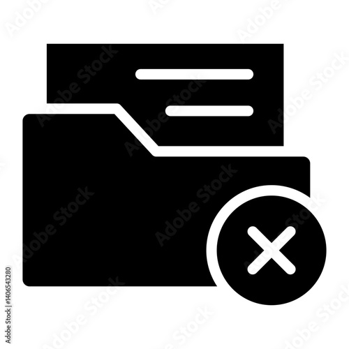 Remove Folder Glyph Icon