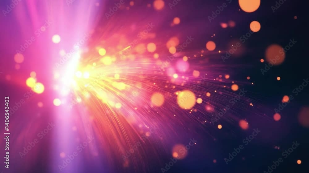 Vibrant Abstract Background with Colorful Light Bursts and Glowing Particles, Evoking Energy and Movement in Captivating Design of Excitement and Wonder. Vibrant Abstract Background with Colorful Light Bursts and Glowing Particles, Evoking Energy and Movement in Captivating Design of Excitement and Wonder.