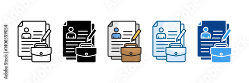 Gig Economy Icon Set Multiple Style Collection