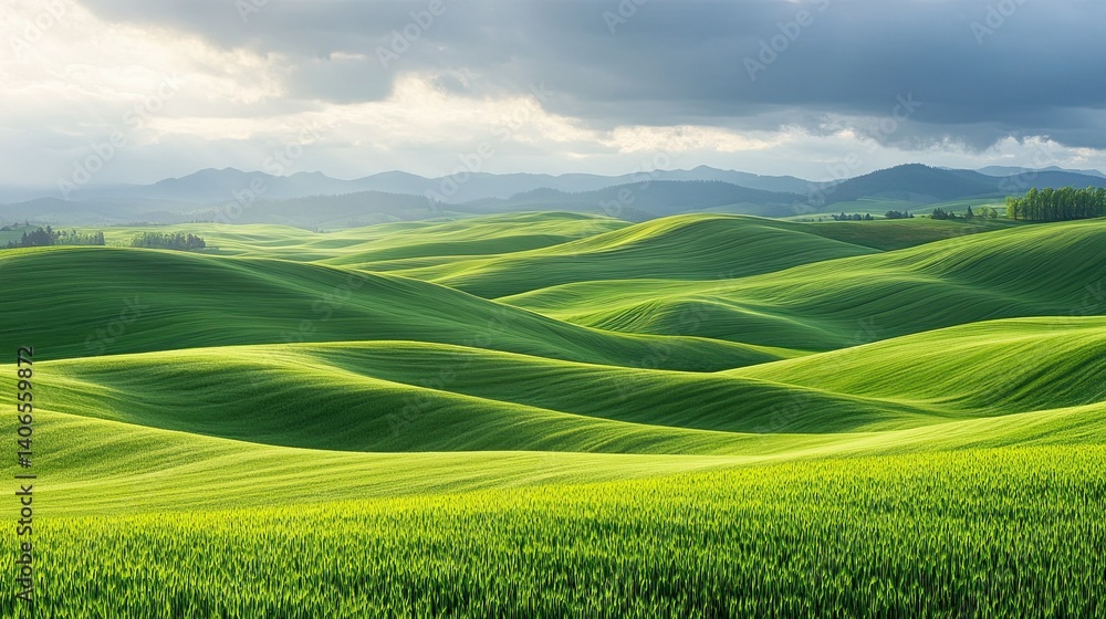 Free Expansive green fields beneath dramatic clouds and a vibrant sky, showcasing rural serenity. Stock Photo Free Expansive green fields beneath dramatic clouds and a vibrant sky, showcasing rural serenity. Stock Photo