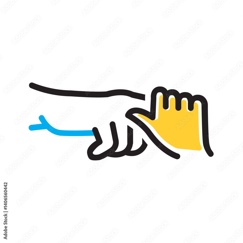 Obraz premium Vector multi color icon for Grasp