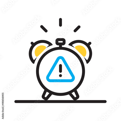 Vector multi color icon for False alarm