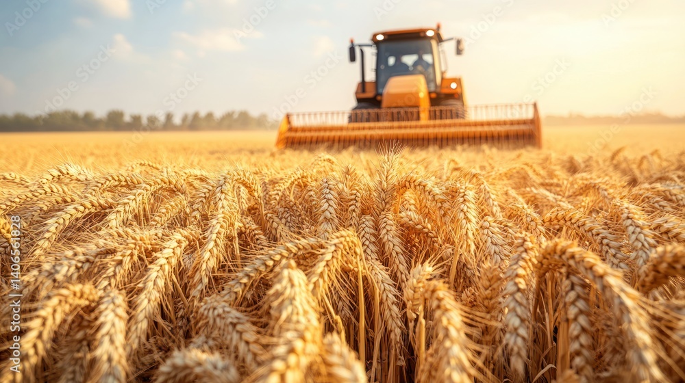 Fototapeta premium Golden wheat harvest