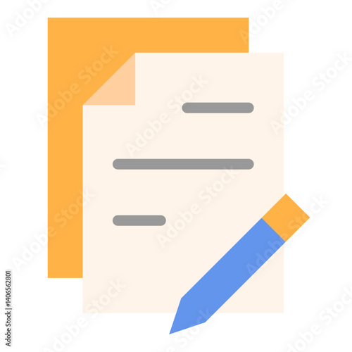 Edit Document Flat Icon