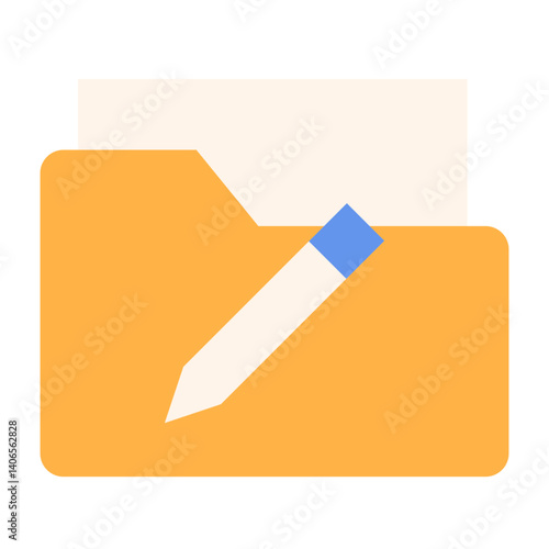 Edit Folder Flat Icon