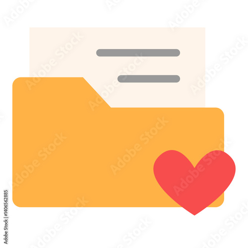 Favorite Folder Flat Icon