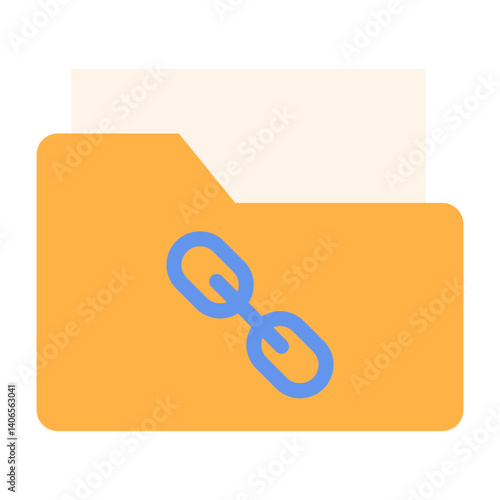 Link Folder Flat Icon