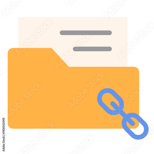 Link Folder Flat Icon
