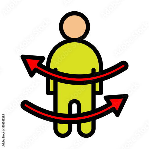 Tossing and Turning Vector Filled Icon Design