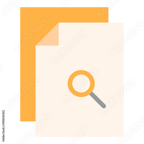 Search Document Flat Icon