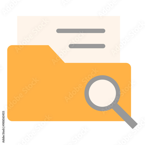 Search Folder Flat Icon