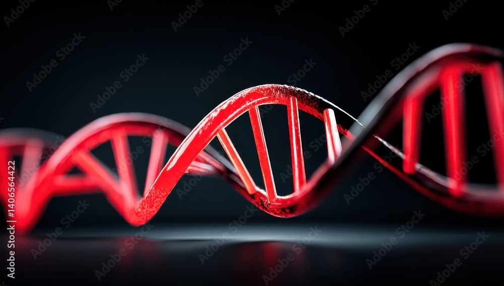 The Intricate Dance of Life: A 3D Render of a DNA Double Helix The Intricate Dance of Life: A 3D Render of a DNA Double Helix