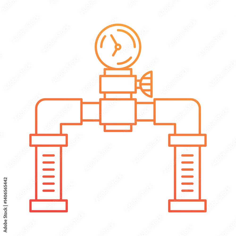 Obraz premium Pressure Gauge Icon