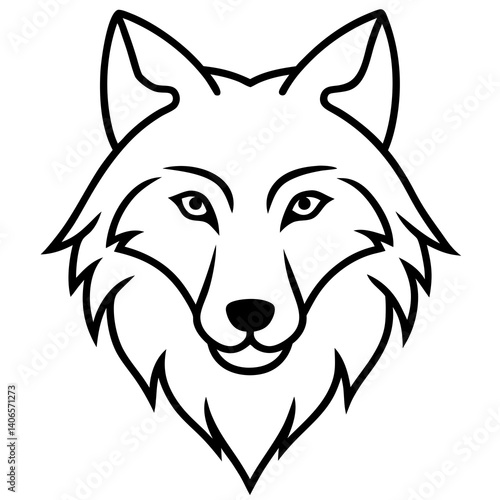Download a fierce wolf head vector design perfect for logos, tattoos, and digital art projects.