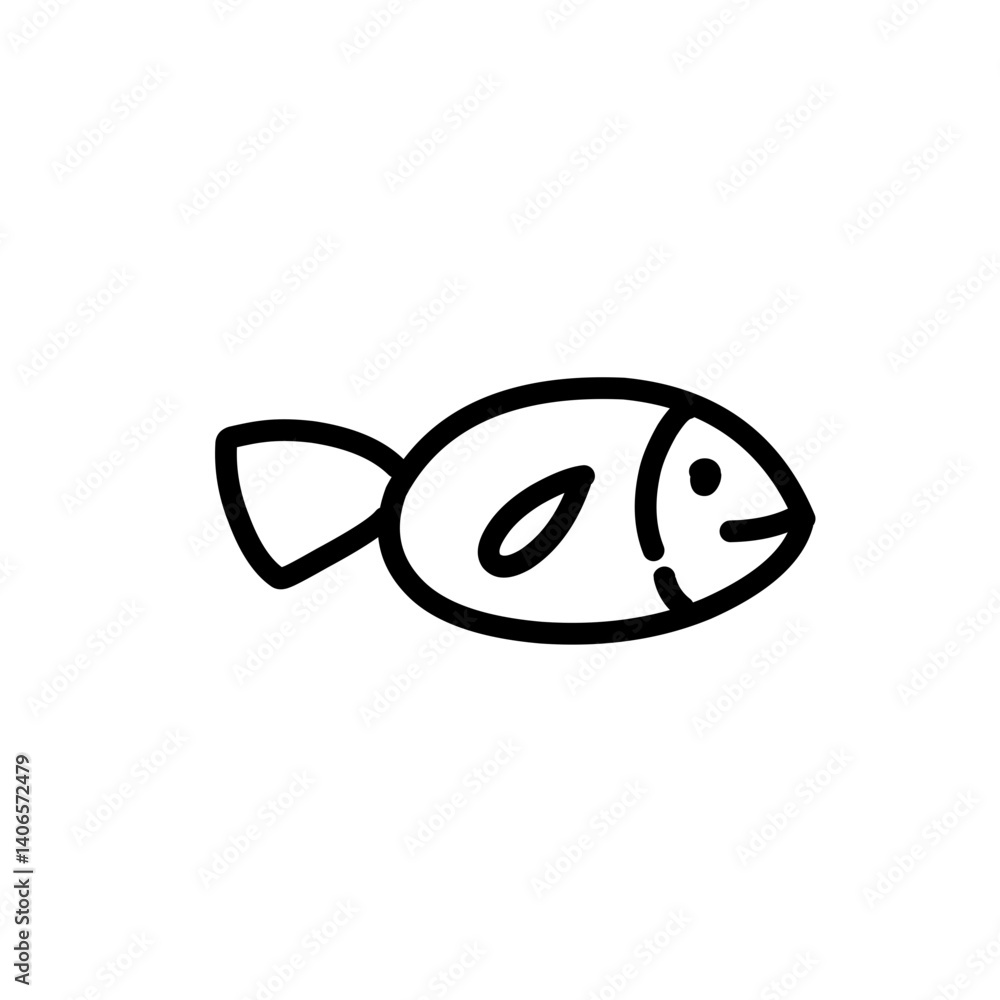 simple line doodle fish simple line doodle fish