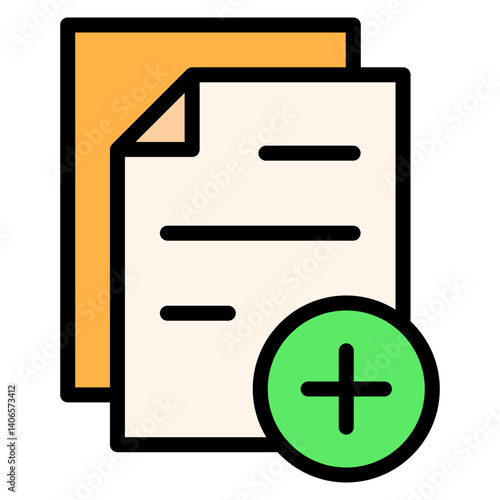 Create Document Filled Icon