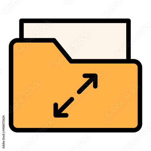 Extract Folder Filled Icon