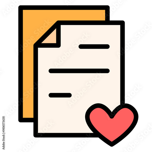 Favorite Document Filled Icon