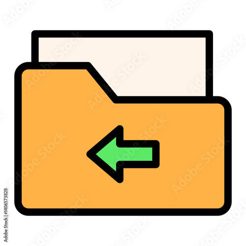 Move In Folder Filled Icon