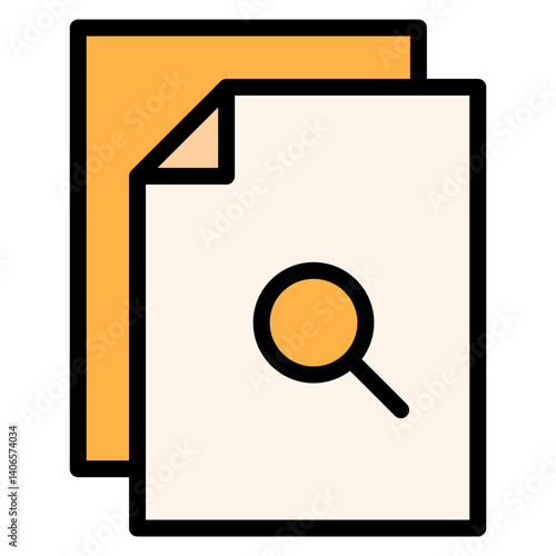 Search Document Filled Icon