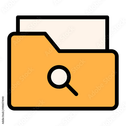 Search Folder Filled Icon