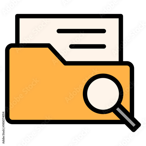 Search Folder Filled Icon