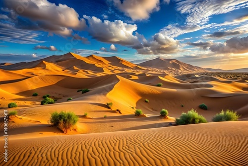 Stunning Desert Dunes Under a Dramatic Sky