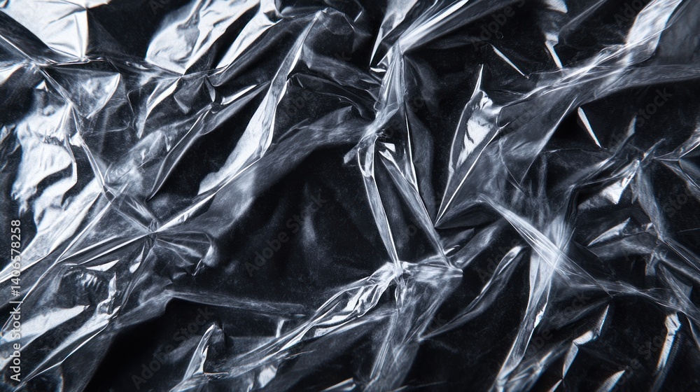 Crumpled plastic wrap texture Crumpled plastic wrap texture