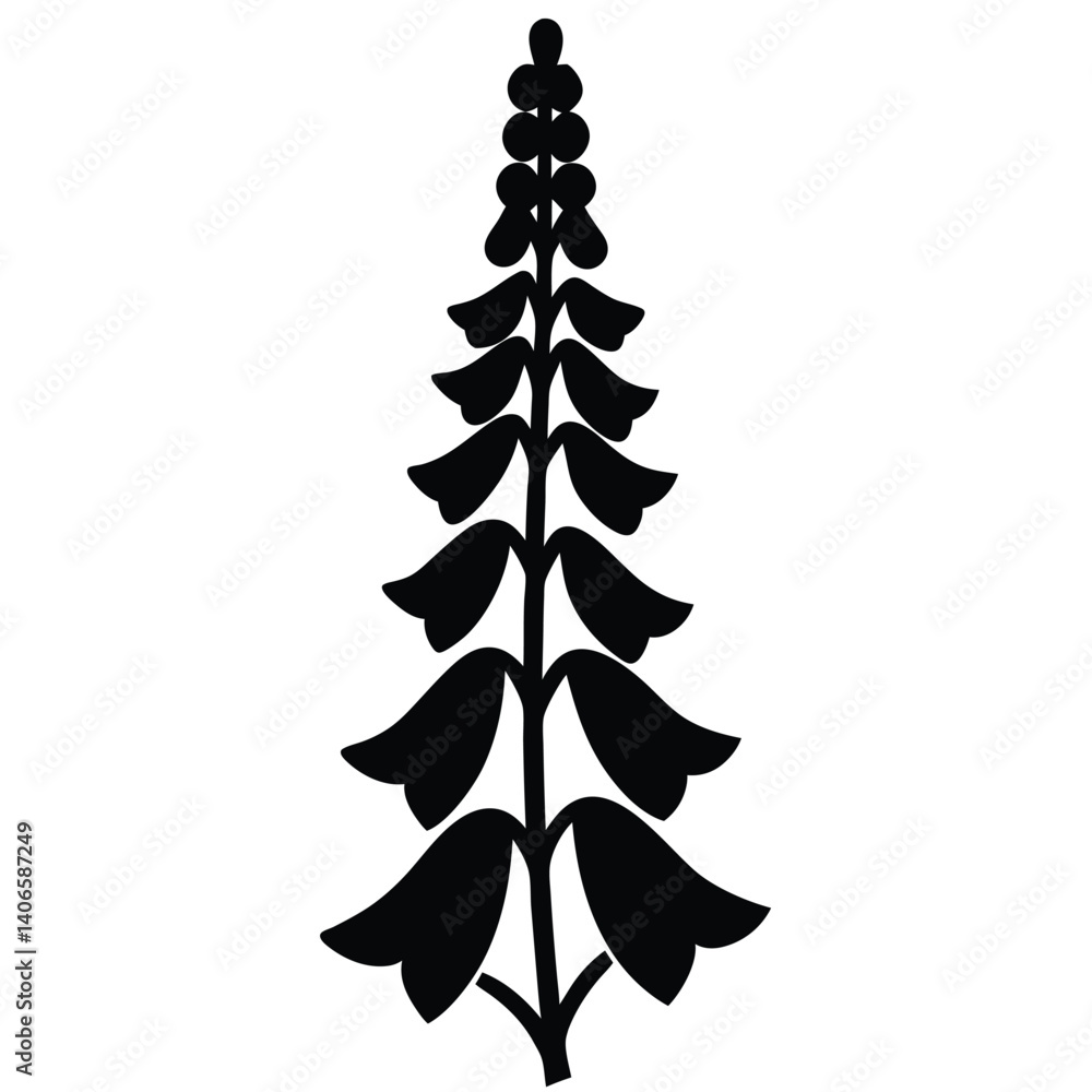 Fototapeta premium Festive evergreen vector illustration of a decorated Christmas tree