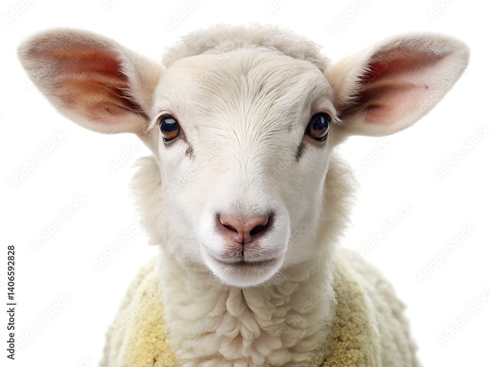 Fototapeta premium sheep isolated on white