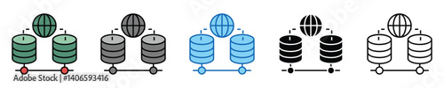 Provider Icons Set – Editable Vector Icons in Multiple Styles